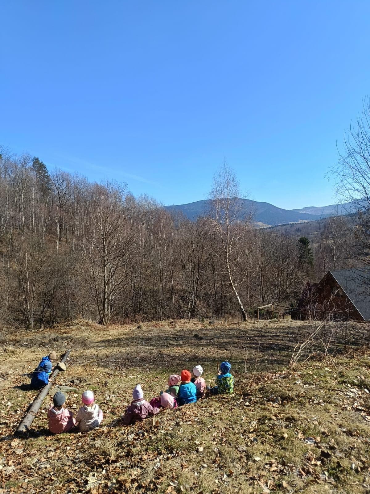 Widok na Beskid Wyspowy z polany